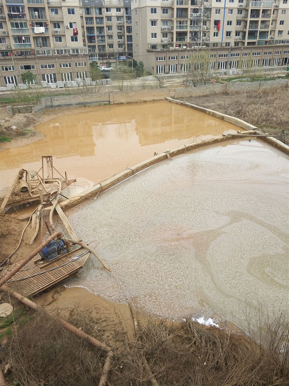 长兴沉淀池淤泥清理-厂区废水池淤泥清淤