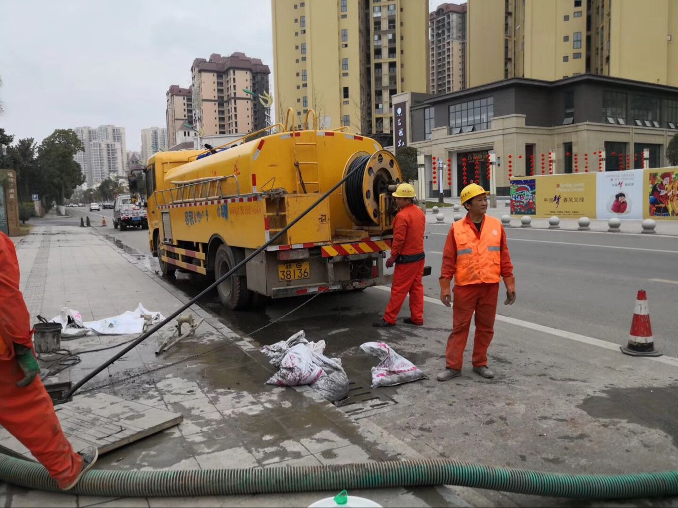 长兴排污管道清淤-管道清洗